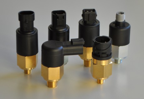 Pressure switches with an integrated connector.
