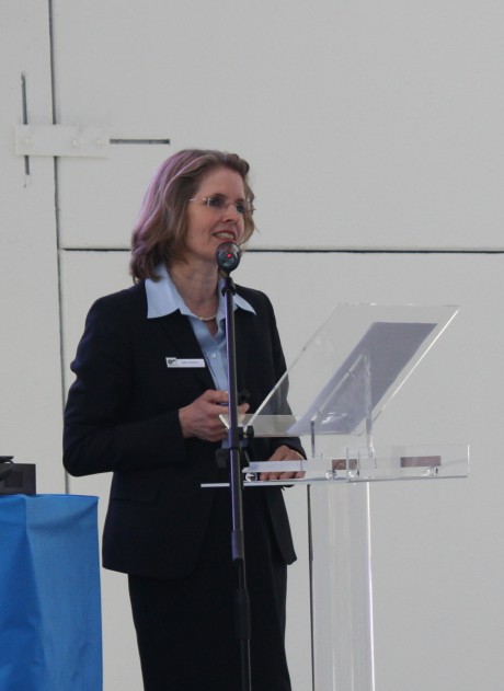 Jutta Humbert, representative of the Küchenmeister family that owns 100% of the Nord Drivesystems property.  