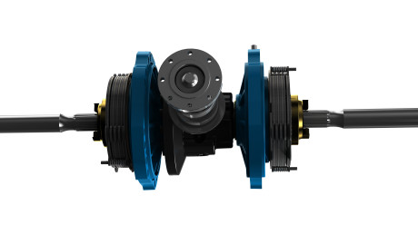 Centriplus is patented and is suitable for application on differential axles for self-propelled agricultural machines, particularly telehandlers.