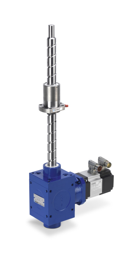 Servomech ball screw jack “Series HS - High Speed”, equipped with brushless servomotor, still produced by Servomech, assures maximum linear speed of 2 m/s. 