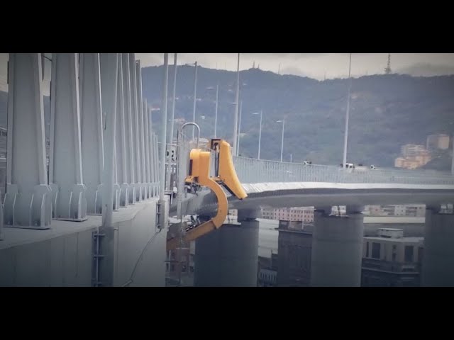 High technology for Genoa bridge